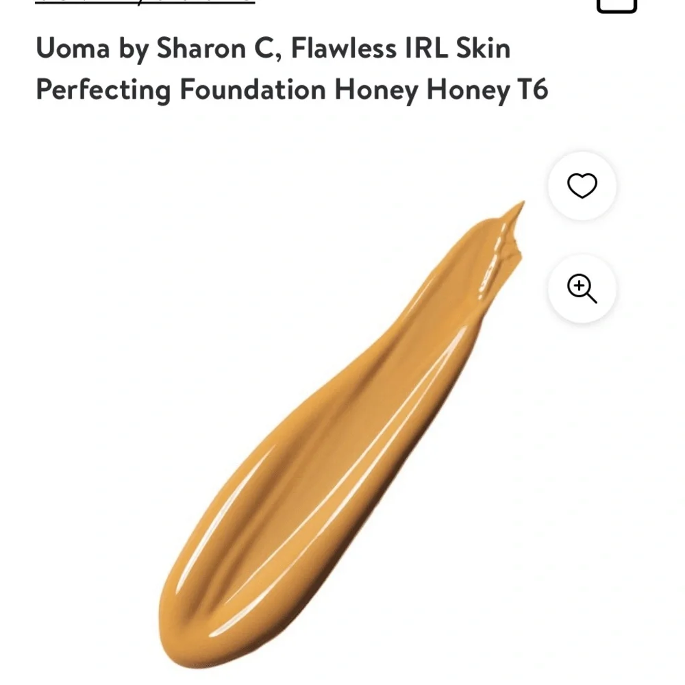 Honey Honey T6 (2) - Uoma by Sharon C Flawless IRL Skin‎ Perfecting Foundation